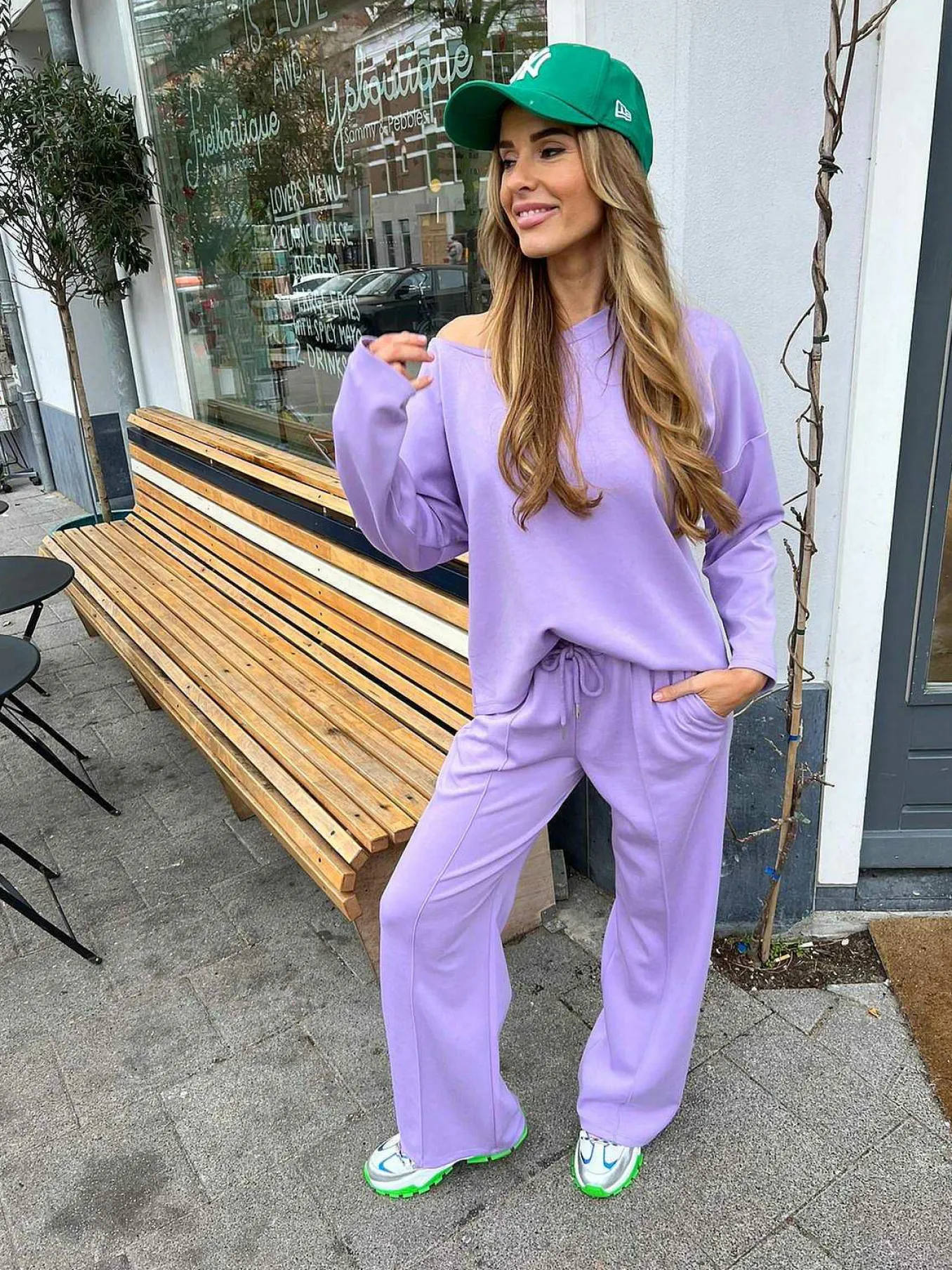 Flash Sale Alice Soft Comfy Set Purple Tops & Blousjes
