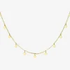 Cheap All Over Clover Necklace Gold Kettingen