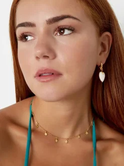 Cheap All Over Clover Necklace Gold Kettingen