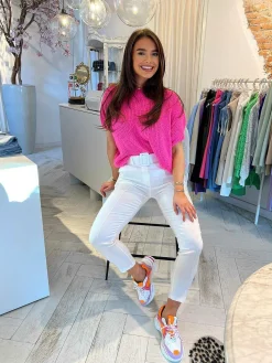 Fashion Anna Pantalon White Broeken