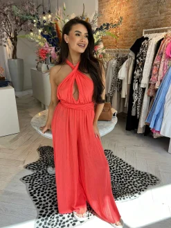 Sale Annabel Jumpsuit Coral Jumpsuits