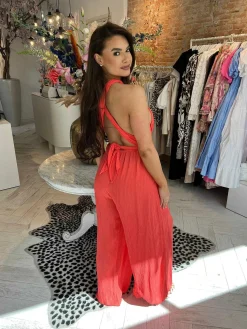 Sale Annabel Jumpsuit Coral Jumpsuits