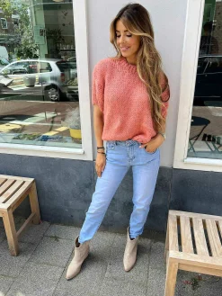 Cheap Babouche Anouk Western Boots Beige Laarzen