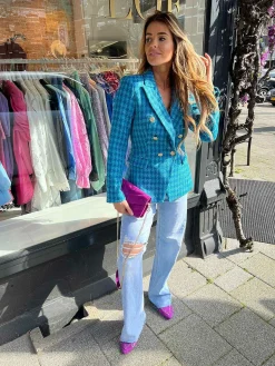 Shop Babouche Loafers Studs Purple Loafers