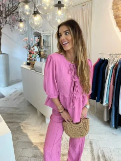 Store Belle Bow Set Fuschia Sets