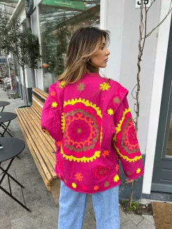 Fashion Bilboa Pattern Jacket Fuchia Jassen