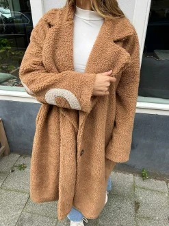 Shop Bobbi Chicago Teddy Coat Camel Jassen