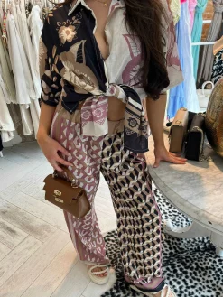 Flash Sale Cato 2 Delig Set Navy & Beige Sets