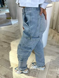 Clearance Cato Cargo Jeans Light Blue Broeken