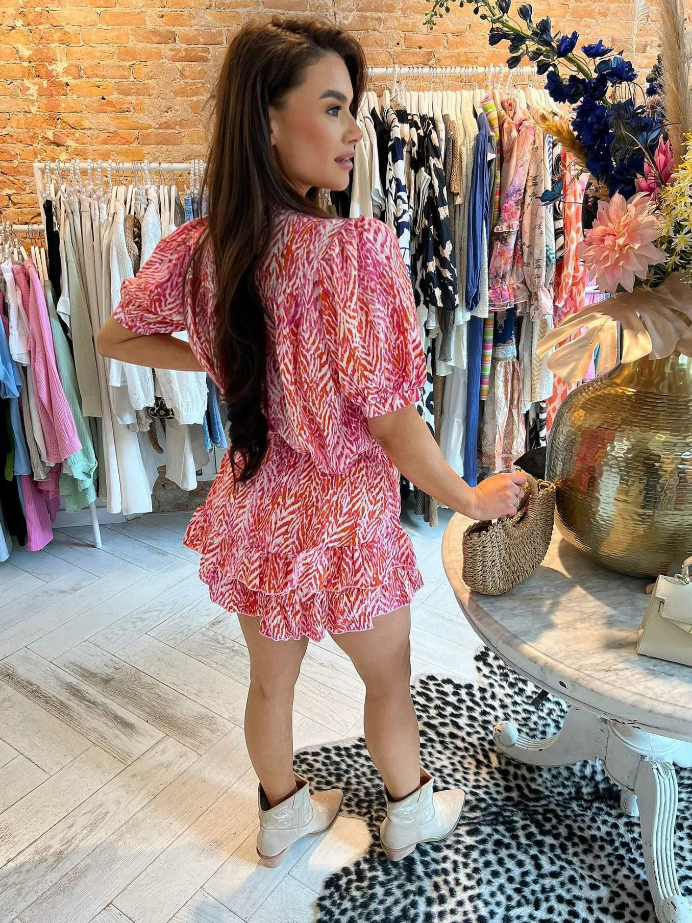 Outlet Cato Ruffle Set Pink Sets