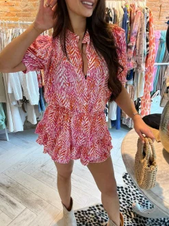 Outlet Cato Ruffle Set Pink Sets