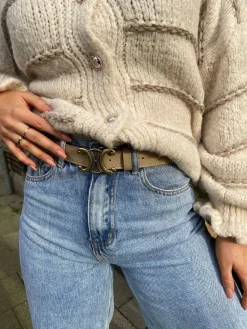New Cece Belt Taupe Riemen