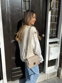 Clearance Cece Square Bag Taupe Tassen