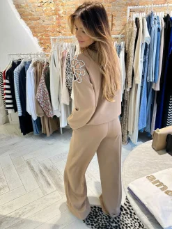 Cheap Comfy Strass Set Camel Sets