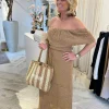 Best Cote D'Azur Beach Bag Beige & Camel Tassen