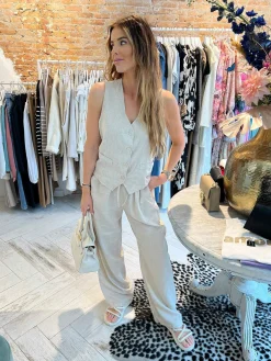 New Dee Linen Set Beige Sets