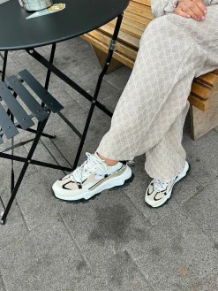 Cheap Dwrs Bonney Sneakers Off White & Black Sneakers