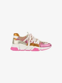 Flash Sale Dwrs Los Angeles Tweed Sneakers Pink & Champagne Sneakers