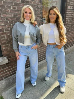 Flash Sale Ellie Cropped Jacket Grey Jassen