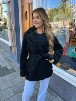 Online Emily Teddy Coat Black Jassen