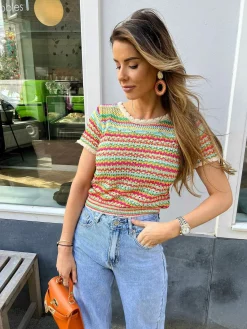 Outlet Faye Multicolor Top Tops & Blousjes