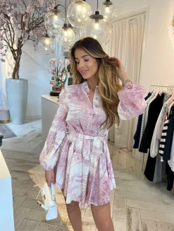 Cheap Fenna Inspired Dress Pink Jurken