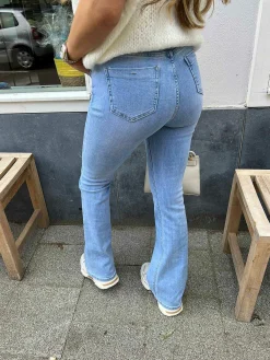 Shop Flared Jeans Blue Broeken