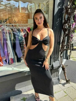 Store Gabriella Maxi Dress Black Jurken