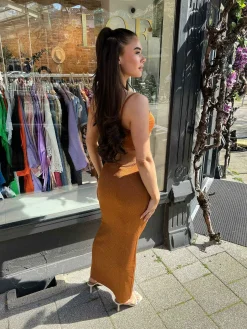 Flash Sale Gabriella Maxi Dress Terracotta Jurken