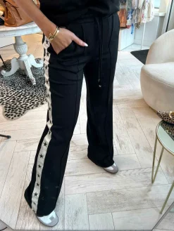 Clearance Ginny Star Jogging Pants Black Sets