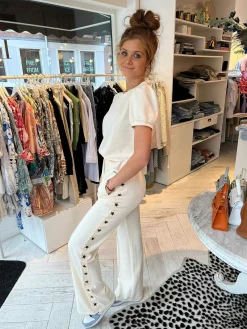 Cheap Ginny Star Jogging Pants Beige Sets