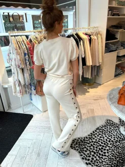 Cheap Ginny Star Jogging Pants Beige Sets