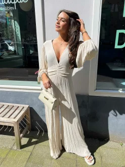 Online Indi Jumpsuit Beige Jumpsuits