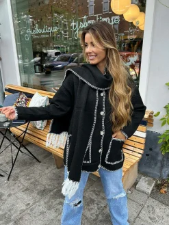 Store Inspired Blanked Jacket Black Vesten