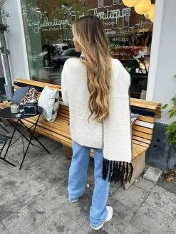 Store Inspired Blanked Jacket Beige Vesten