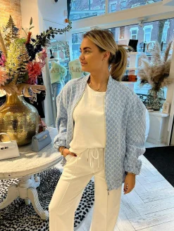 Sale Inspired Bomber Jacket Light Blue Jassen