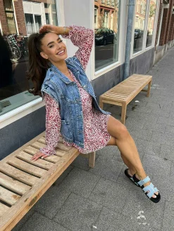 Flash Sale Isa Denim Gilet Blue Gilets