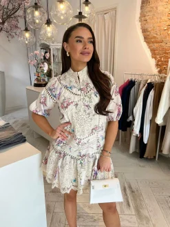 Cheap Jade Broderie Dress Multicolor Jurken