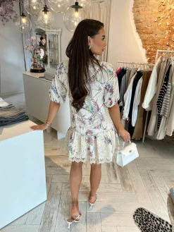 Cheap Jade Broderie Dress Multicolor Jurken