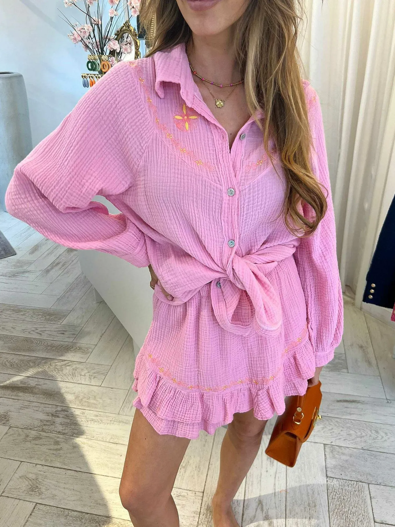 Clearance Joa 2 Delig Mousseline Set Pink Sets