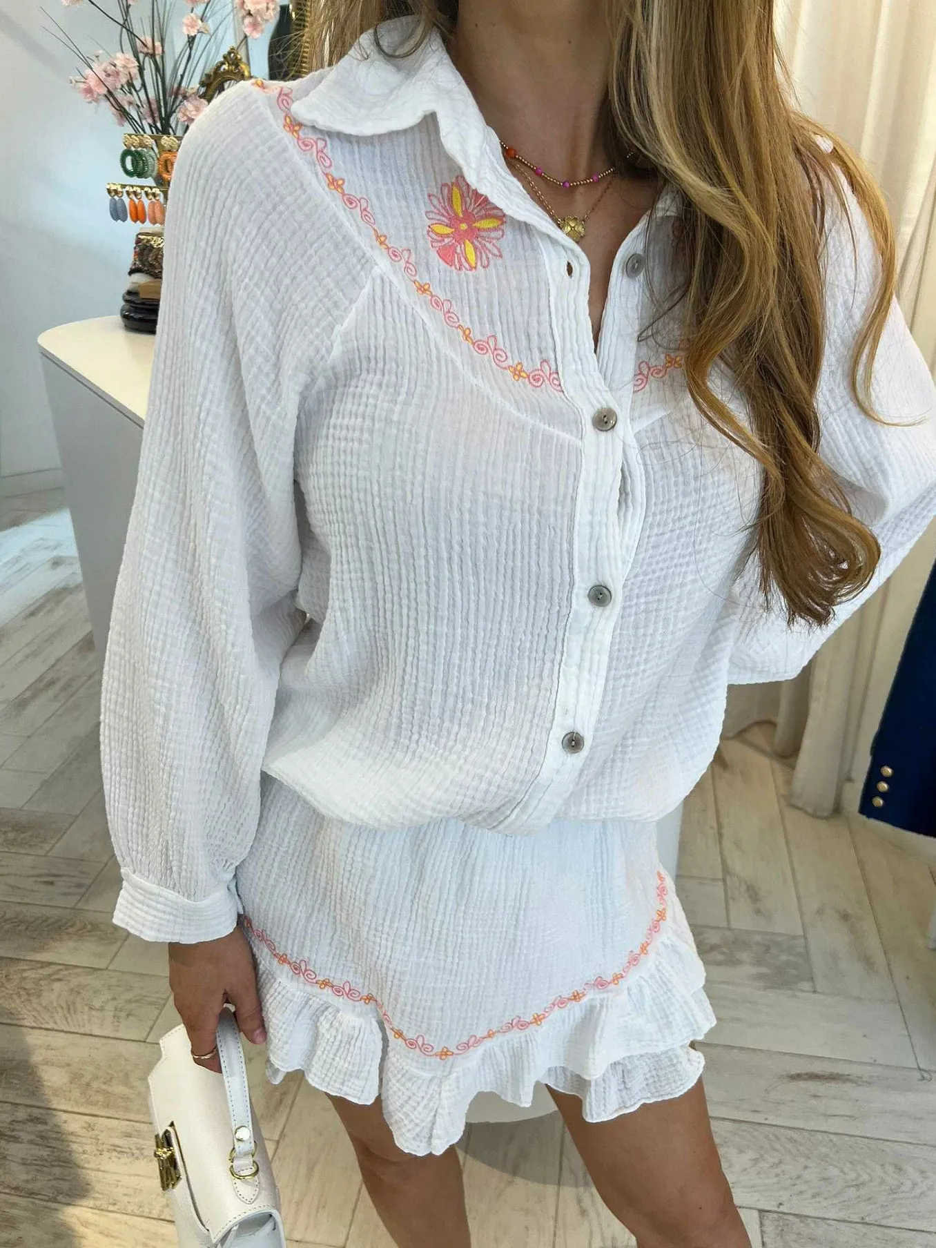 Clearance Joa 2 Delig Mousseline Set Off White Sets