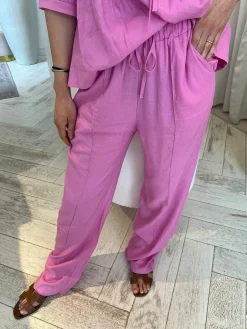 Cheap Jolie Linen Bow Set Fuchsia Sets