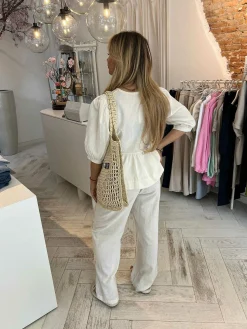 Flash Sale Jolie Linen Bow Set Off White Sets