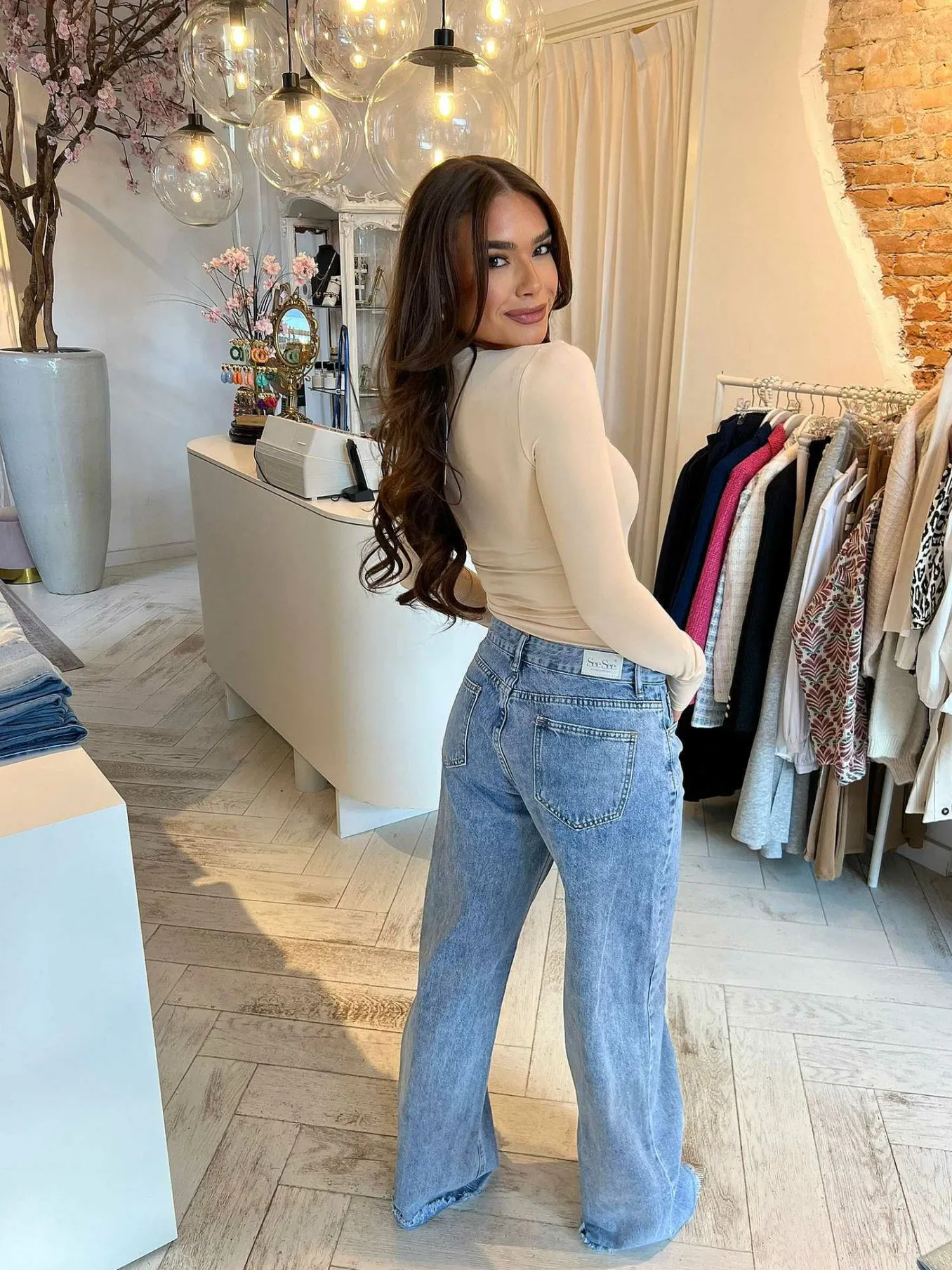 Online Juna Long Sleeve Body Beige Body's