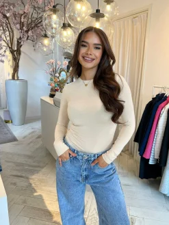 Online Juna Long Sleeve Body Beige Body's