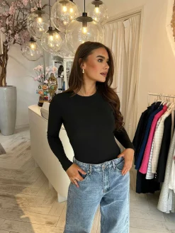 Fashion Juna Long Sleeve Body Black Body's