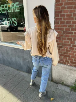 Fashion June Blouse Beige Tops & Blousjes