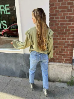 Best Sale June Blouse Pistache Tops & Blousjes