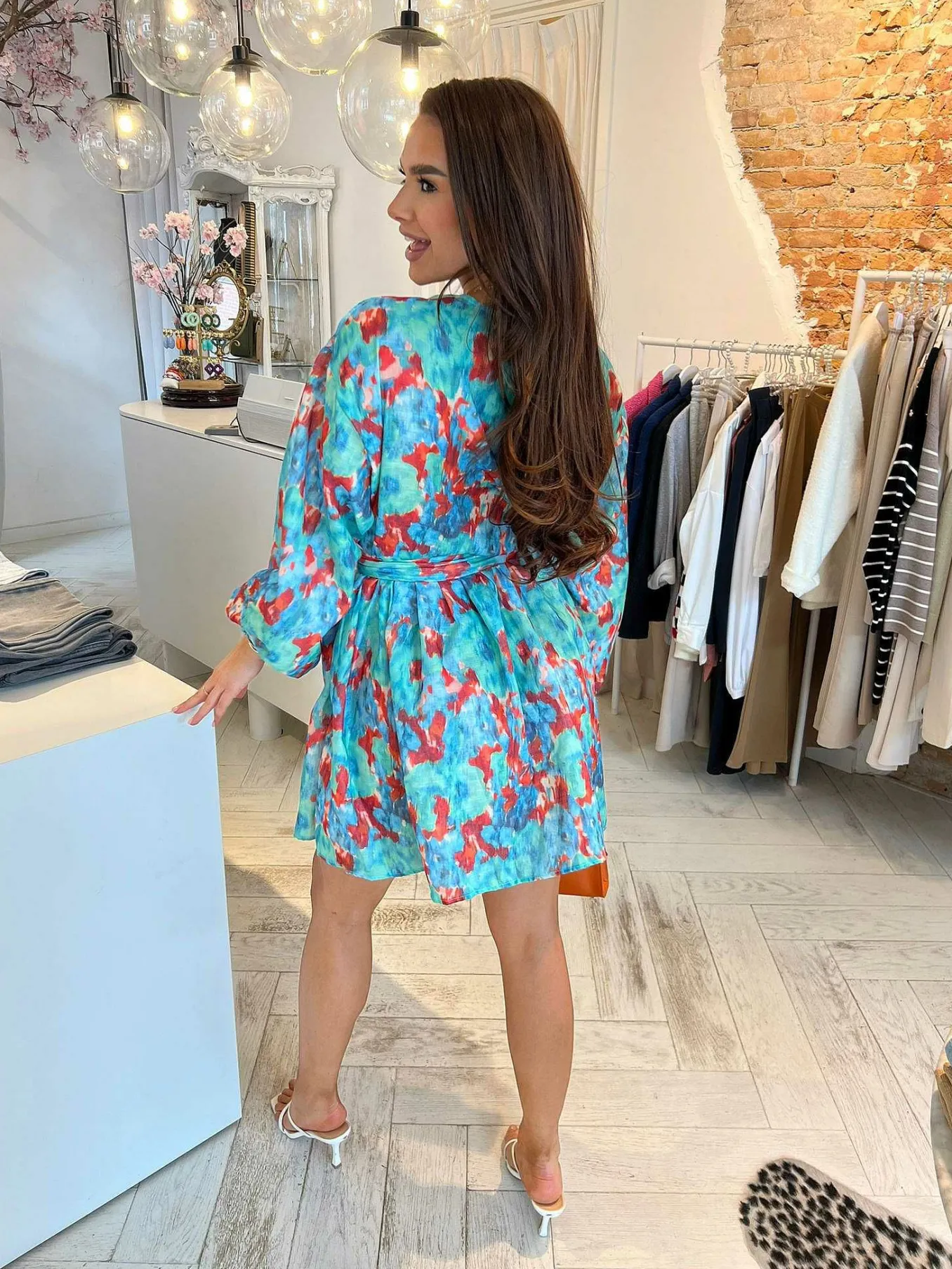 Fashion June Dip Dye Dress Blue Jurken