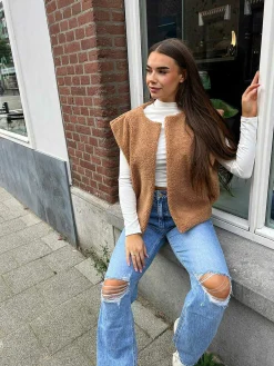 Online Kayley Ripped Knee Jeans Blue Broeken